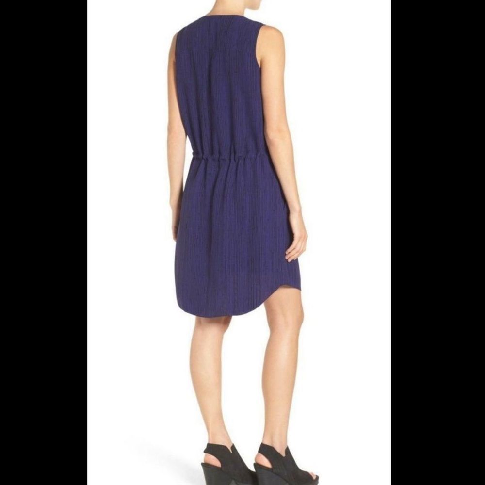 NWT Eileen Fisher shima print silk blouson dress - size S